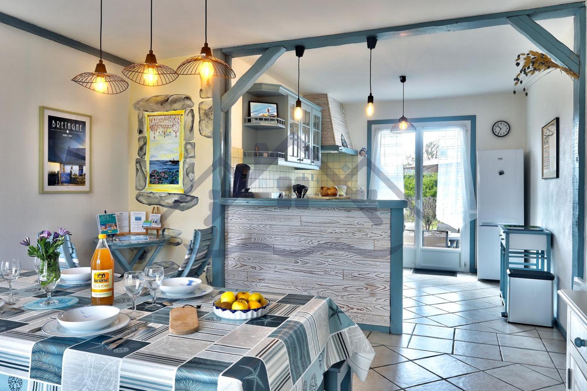 Localise - M3B - Souvenir Du Guil - Maison De Plain-Pied Avec Jardin Clos Au Guilvinec - Tout A Pied, Plages, Port, Centre, Commerces, Marche - Wif Inclus - Linge De Lit Inclus - Animaux Bienvenus Exterior foto
